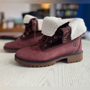 Waterproof timberland boots! Super cute, comfy, and fashionable for this season!